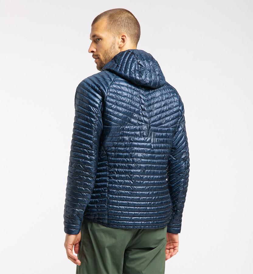 Haglöfs Mens L.I.M Mimic Down Jacket Dark Blue New Zealand 98427TJOF